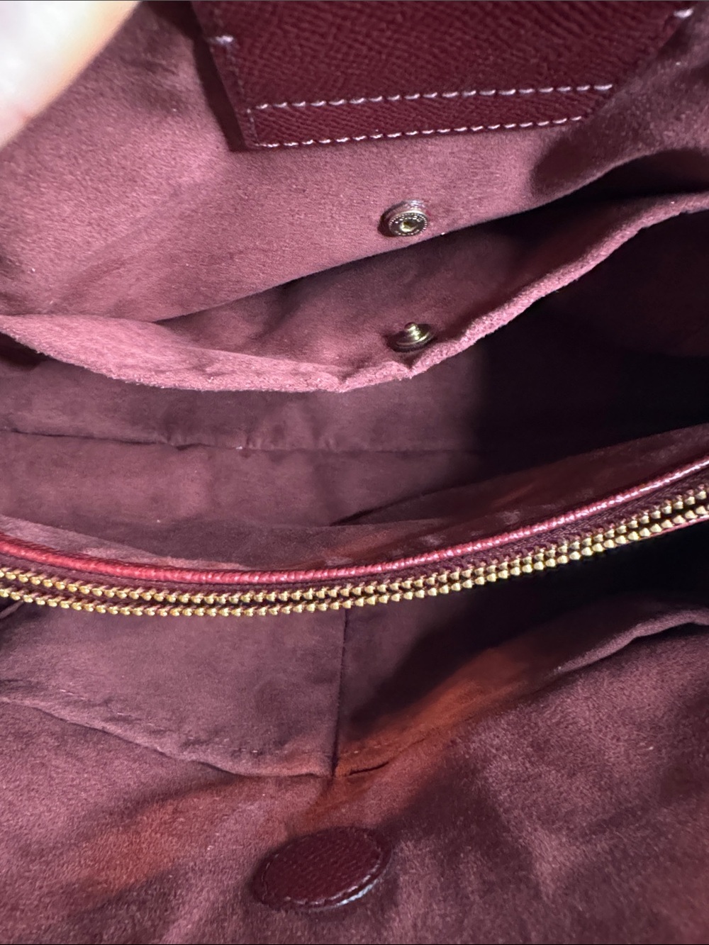 Coach Burgundy Margot Carryall handbag with COA. Msrp $395 - Picture 5 of 6